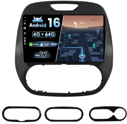 BXLIYER Android 15 IPS Autoradio pour Renault Kaptur Captur (2014-2019) - sans Fil Carplay + Android Auto - Caméra GRATUITES - 2 Din 9 Pouce - Dab Volant BT WLAN 4G Fast-Boot Split-Screen