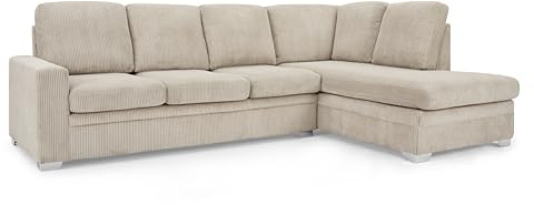Home Detail Alcott Right-Hand Facing Corner Sofa, Mocha Jumbo Cord