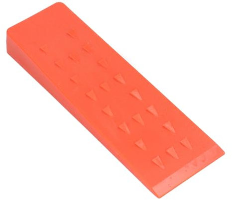 Hyuduo Coin D'abattage 10 Pouces en Plastique ABS, côté Lisse et Barbes Dentelées pour Fendre Le Bois, Coupe d'arbre, Tronçonneuse, Fournitures D'exploitation Forestière, Outils, (Orange)
