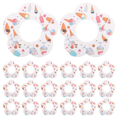 MOLUCKFU 50 Unidades De Paletas Antigoteo para Helado Recogedor De Agua para Niños Soporte para Paletas Sin Goteo Soportes para Paletas Paletas De Papel Recogedor De Goteo