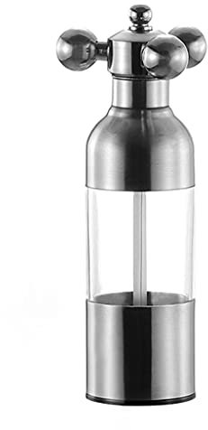 QXSJEDYCH Pepper Mill Pepper Grinder Salt Mill Salt And Pepper Grinder,Stainless Steel Adjustable Ceramic Sea Salt Grinder & Pepper Grinder,Pepper Mill & Salt Mill Salt and Pepper Grinder Bottle (Siz