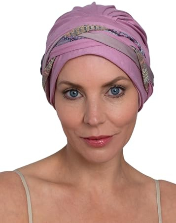 Deresina Headwear Boheme Turban de Chimio en Bambou, Bonnet Chimiothérapie pour Femme, Coiffe doux et Couvrant, Design exclusif pour Femmes Modernes