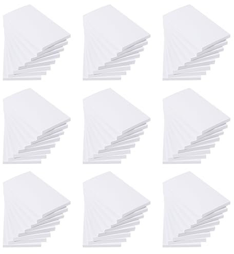 Lemecima 72 Pack Paper Note Pads White Memo Pad Blank Writing Pad Memo Scratch Pads for Waitress Waiter Book to Do Grocery List Small Notebook Restaurant Checkbook, White (2.2 x 3.7 Inch)
