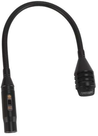 Plyisty Dynamisches Schwanenhalsmikrofon für Gesangsanwendungen, 3-poliges XLR-Mikrofon, DJ-Mikrofon. Professionelles XLR-Schwanenhalsmikrofon für die Bühne