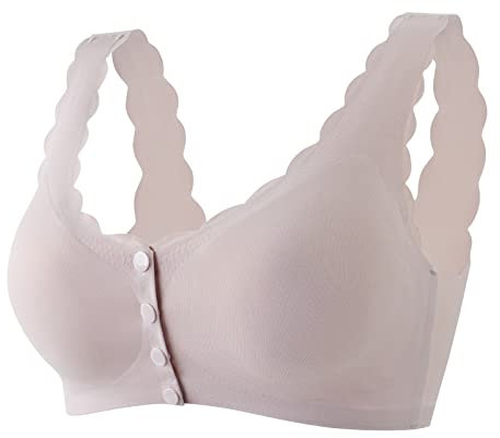 Generico Reggiseno con Ferretto Imbottito Seno in Silicone Women Plus Szie Daily Every Day Up Reggiseno Traspirante Bralettes Reggiseno Fascia Imbottito Reggiseno con Ferretto (GY1, L)