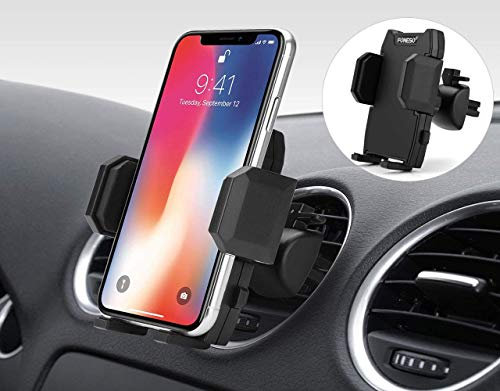 Yesaler Soporte universal para teléfono móvil para coche, soporte para la ventilación del coche, soporte giratorio 360°, soporte para teléfono inteligente