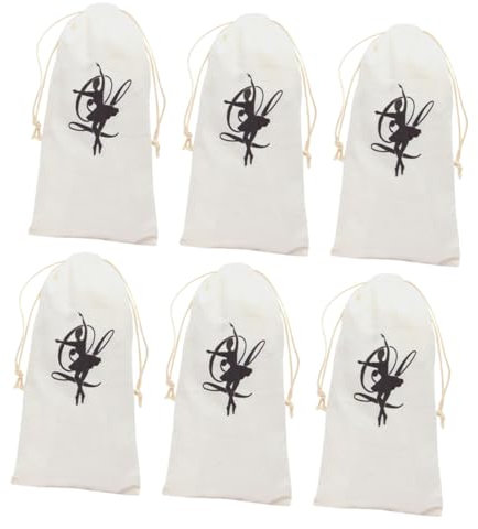 YARNOW 6stücke Balletttasche Aus Canvas Mit Kordelzug Staubdicht Für Tanzschuhe Als Aufbewahrungstasche Für Ballettschuhe Tragbar Und Vielseitig Einsetzbar
