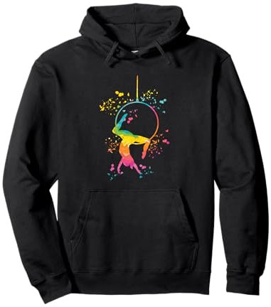 Aerialist Colorsplash Aerial Ring Kinder Lyra Aerial Hoop Pullover Hoodie