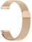 Amzpas Armband für Garmin Vivoactive 4S/Venu 3S/Venu 2S/Vivomove 3S Armband Damen Herren,18mm Edelstahl Mesh Metall Ersatzarmbänder für Garmin Forerunner 255S/265S(Roségold)