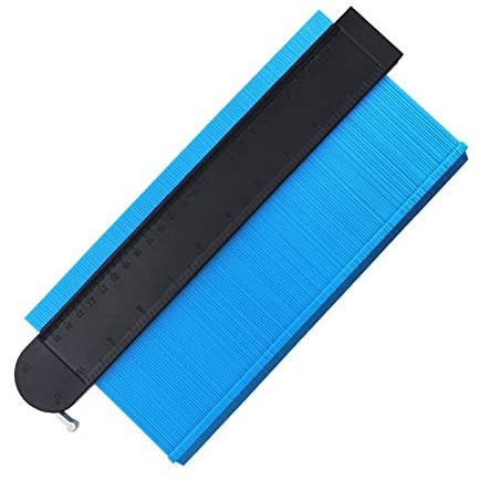 LYVQZPWLR strumento di misurazione del profilo, Calibro di contorno, modello di calibro di profilo autobloccante Scala di curvatura Piastrellatura Piastrelle laminate Sagomatura dei bordi Misura del l