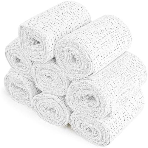 WuGU Babybauch Gipsbinden, 8 Rollen Gips Abdruck Binden, 7.5cm x 2.7m Verband Gipsabdruck, Gips Binden Gipsbinden zum Basteln Schnelltrocknend, Schwanger Geschenk