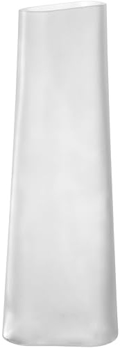 LEONARDO HOME TURNO Vase • 1 Stück • Satinierte Glasvase • Moderne Optik • Schlichtes Design • Blumenvase für einzelne Blumen • Vielseitig einsetzbar • Höhe 42 cm • satiniert • 055263
