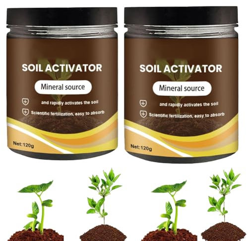 Soil Activator For Plants, Premium Organic Soil Activator，Loosens The Soils, Improve Soils Carbon Sequestration, Improve Nutrient Uptake, For Healthy Flowers And Plants (2pcs)