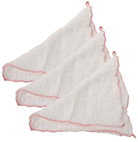 SHERCHPRY 3pcs Thickened Pure Cotton Dish Cloths Reusable Kitchen for Washing Dishes Wiping Tables and Glassware Lint Multipurpose Cutlery Washing Cloths
