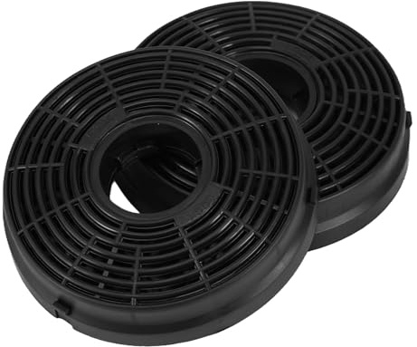 2 Pcs Active Carbon Filter for Lamona HJA2480 HJA2908 LAM2401, Charcoal Filter Replacement for Cooker Hood, Kitchen Extractor Fan Filters for Odour & Grease Extraction (105mm)