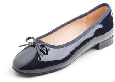 Feversole Women's Round Toe Low Heel Bow Tie Dress Pump Shoes
