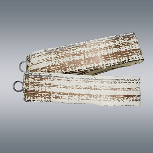 SeGaTeX home fashion Set Raffhalter Liam braun-beige passend zu Caravan-Gardine Seitenschal „Liam“ beige-braun 2 Stück