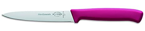 F. Dick ProDynamic Küchenmesser (Klingenlänge 11 cm, pink, Kochmesser für kleine Schneidaufgaben, Klinge X55CrMo14 Stahl, Härte 56° HRC) 82620112-25