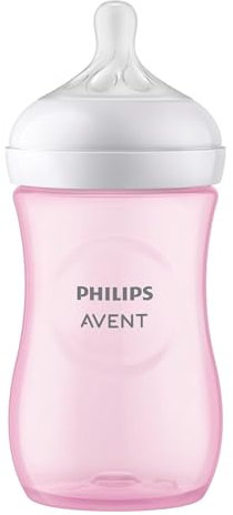 Philips Avent Biberon Natural anti-colica, 260ml, Rosa SCF034/17