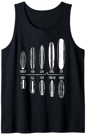 Surfbretter Surfer Portfolio Surfbrett Surfing Boy Girl Surf Tank Top