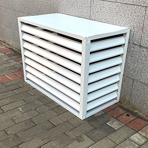 Klimaanlagen-Abdeckung, versteckte Klimaanlagen-Abdeckung für den Außenbereich, Sichtschutzzaun, Allwetter-Diebstahlschutz-Aluminium-Wechselstrom-Schutzabdeckung, Schutzabdeckung f