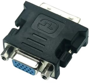 UNbit Adattatore convertitore DVI-I 24+5 Maschio a VGA 15 Pin Femmina Adattatore convertitore ad Angolo retto da 90 Gradi Adattatore convertitore HD Adattatore 15 Pin VGA a DVI 24+5 (Color : Straight