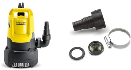 Kärcher SP 22.000 Dirt Schmutzwasser-Tauchpumpe, Fördermenge & 6.997-359.0 Anschluss (geeignet fuer Saugschlauch 3/4 Zoll+ 1 Zoll)