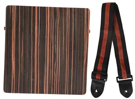 Cajon-Trommel aus Ebenholz, Vintage-Box, Holz, Schlaginstrument, Holzfarbmuster für Anfänger, Tägliches Üben