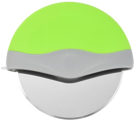 Rueda de pizza de mano,Rueda de cortador de pizza - Gadget de cocina de acero inoxidable con tapa protectora para cortar pastel,Herramientas para hornear, cortador de cocina para costras finas, pan