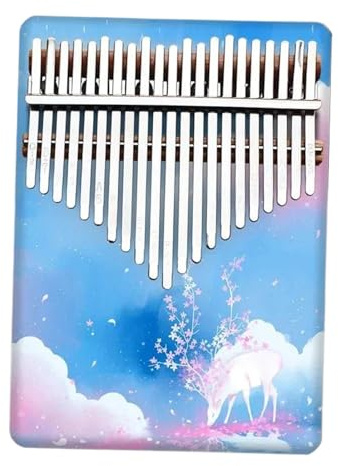Kalimba 21 Tasten Kalimba Chromatisch Kleine Holz Kalimbas Professionelle Musiktastatur Anfänger Daumen Klavierinstrumente(Style 3)