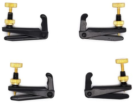 4 Soundman® Feinstimmer für Geige/Violine - Traditionelles Design - Farbe: Schwarz - Set à 4 Stück