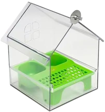 Maison de mangeoire à oiseaux - Eabber pour oiseaux sauvages suspendu | Alimentations décoratives pour animaux de compagnie | de nourriture d'eau de baignoire transparente réutilisable pour colibr
