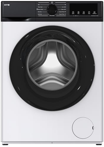 HYE Washing Machine - Washer, 7KG Drum, 1200RPM, Slimline Freestanding Design, Quiet 42 dB Operation, 11 Programs, Quick & Eco Wash, Ideal For Apartments & Smaller Houses - W0107SL12W22