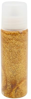 Glitterfarbe für Kerzen (50ml) – Hitzebeständige Glitzerfarbe für kreative Kerzengestaltung | Funkelnde Kerzendeko & DIY Bastelideen | Leicht aufzutragen & langlebiger Glanz, Gold
