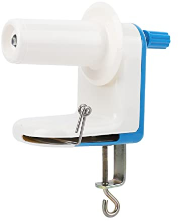 Avvolgicavo Manuale per Filati, Design Compatto, Leggero e Smontabile, Colore Blu - Facile da Usare, Materiale Plastico Resistente, Ideale per Uso Domestico e Hobbistica