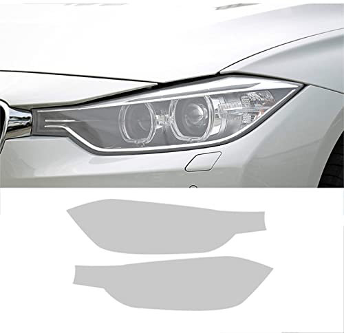 Autoscheinwerfer Schutzfolie für BMW 3er F30 F31 Touring, Rauchschwarzer Tönungsfolien-Vinyl-Transparent-TPU-Aufkleber, transparent