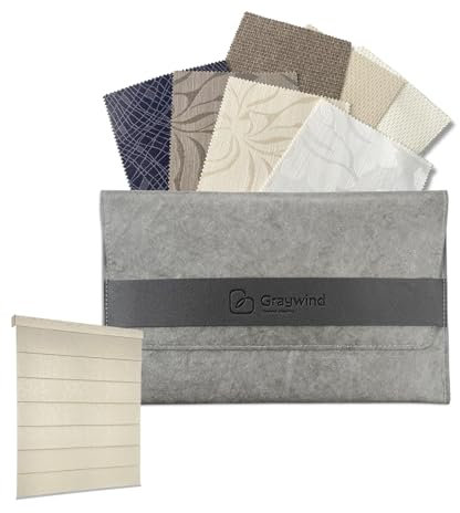 Graywind Roman Shades Light Filtering Roman Window Shades Plain Fold Soft for Doors Bedroom, Custom Size (Fabric Samples)