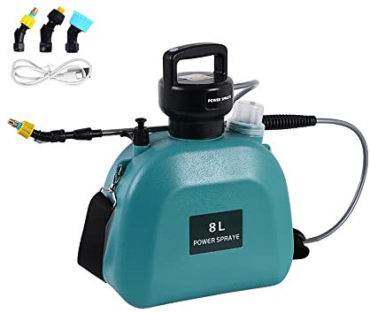 Rociador eléctrico de mano con hombros USB, herramientas agrícolas, regadera atomizadora, botella de riego, pulverizador de agua, multifuncional para plantas de jardín, herramienta de limpieza de
