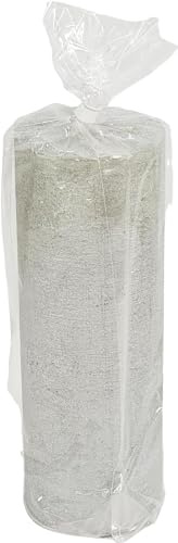 Gala Rustik Stumpenkerze - Silber - 19x6,8 cm - Dekorative Kerze in Geschenkverpackung - Lange Brenndauer - Unparfümiert - Natürliches Pflanzenwachs - Advent - Weihnachten - Kerzen