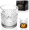 RISVOWO Bicchieri da Acqua in Vetro, 335ml Bicchieri di Cristallo, Bicchieri da Whisky per bere Bourbon, Scotch, Cocktail