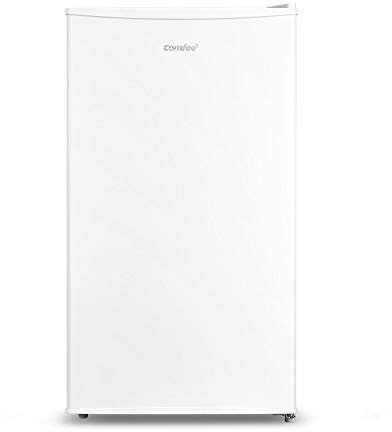 COMFEE' RCD80WH3(E) Frigorifero con Congelatore 80 Liter, Frigo Monoporta, Bassa Rumorosità 39db, Porta Reversibile, Compressore Inverter, Luce LED, Adatto per Casa, Ufficio, Camera, Bianco