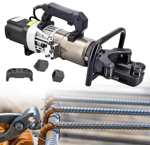 Plieuse électrique pour Barres D'armature,Plieuse Hydraulique avec Boîte d'emballage Haute Puissance,Plage Pliage : φ8-36 Mm,Angle Pliage 0-90 Degrés Adaptée à La Construction Ponts,NRB-25E