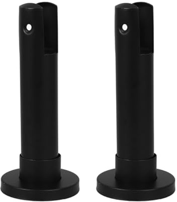 Healifty 2pcs Stainless Steel Partition Bracket Support Feet for Toilet Cubicle Bathroom Hardware Partition Support