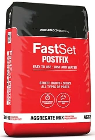 Fast Set Post Fix Concrete - 20 Kilogran Bag, Quick-Setting Fence Post Mix