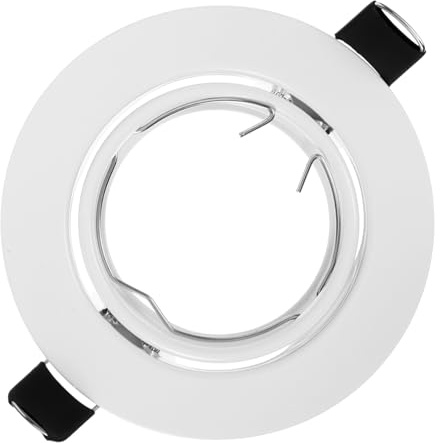 HONITANO Soporte De Foco Metalico Resistente Para Lampara De Techo Moldura Para Luces Empotradas Cubierta Para Focos Para Remodelacion De Iluminacion Empotrada