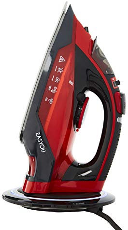 Senya Simple Move Ferro da Stiro a Vapore, 2400 W, Stainless Steel, Rosso
