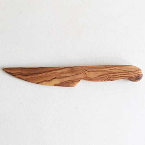 Generisch Buttermesser/Streichmesser, wählbar, Holzmesser, aus Olivenholz in Handarbeit (Buttermesser: Länge 20 cm)