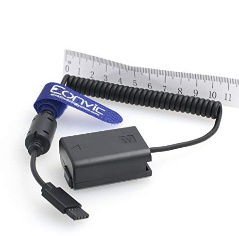 Eonvic NP-FW50 Dummy Battery to DJI Ronin-S Gimbal Power Adapter Cable for Sony A7 A7R A7S A7II A7RII A7SII Camera