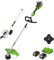 Greenworks Coupe-Bordures à Batterie 2x24V 40cm, Coupe-Bordure Accessoire avec 2 Batteries 4Ah et Chargeur Double