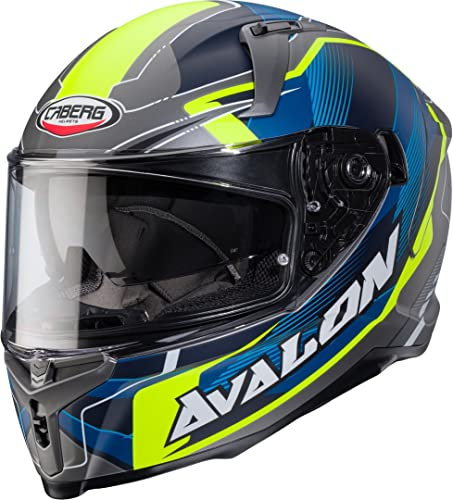 CABERG HELMET AVALON X OPTIC MATT GREY/BLUE/YELLOW FLUO XS
